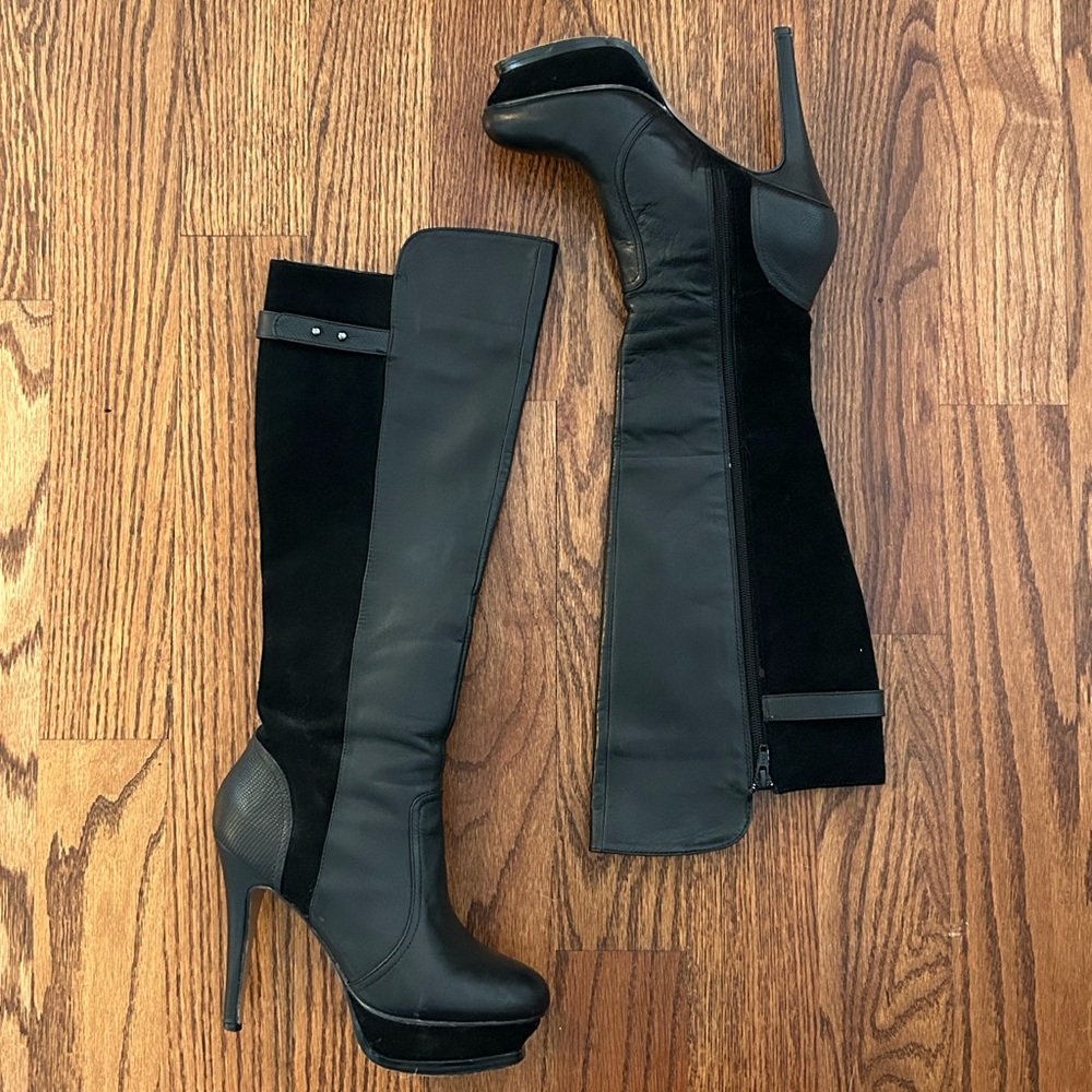 BEBE black leather boots